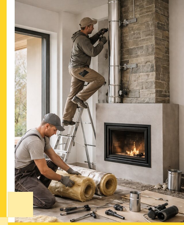 Монтаж дымоходов для каминов в Ревде от 15869 р. ЭриданРвд