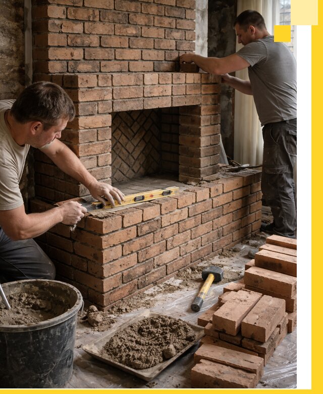 Изготовление и установка кирпичных каминов в Ревде