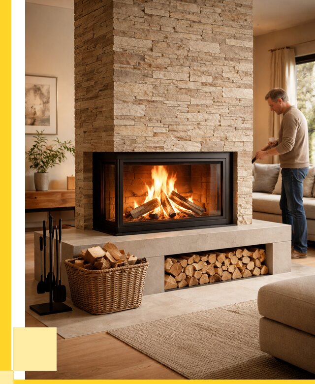 Дровяной камин под ключ в Ревде от 211580 р. | ЭриданРвд