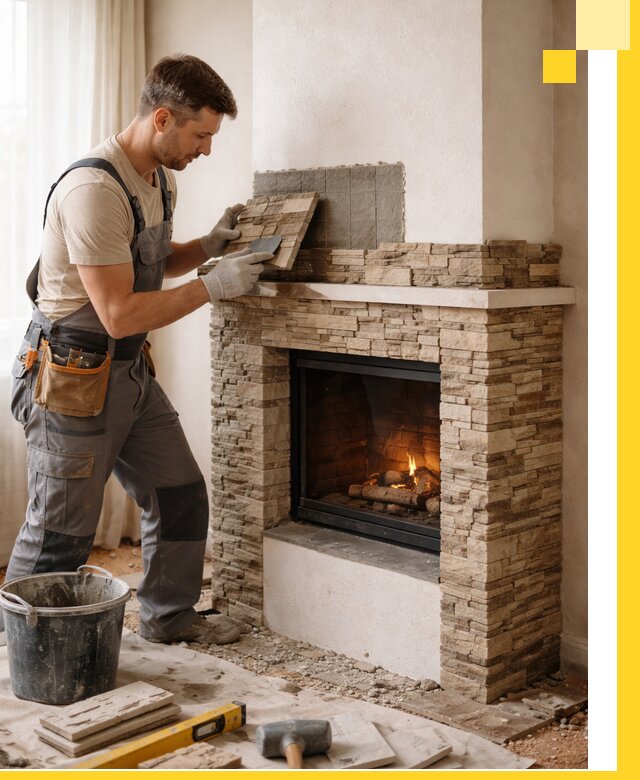 Изготовление и монтаж каминов для дома под ключ в Ревде