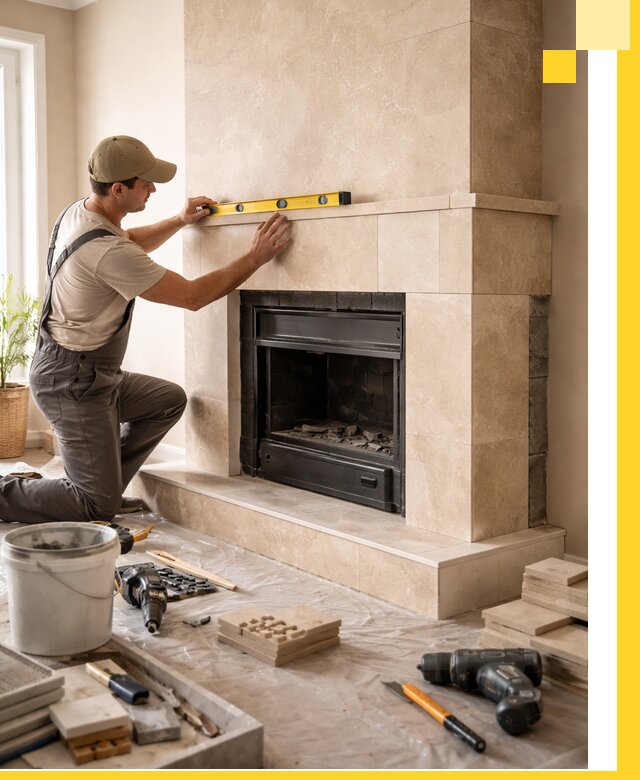 Установка и монтаж каминов в частном доме под ключ в Ревде