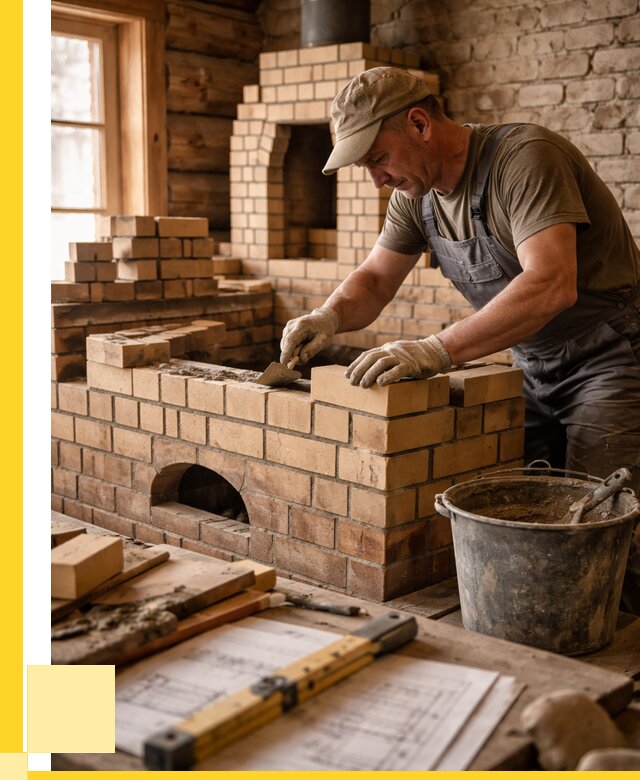 Кладка печей из кирпича в Ревде цены от 31737 р. - ЭриданРвд