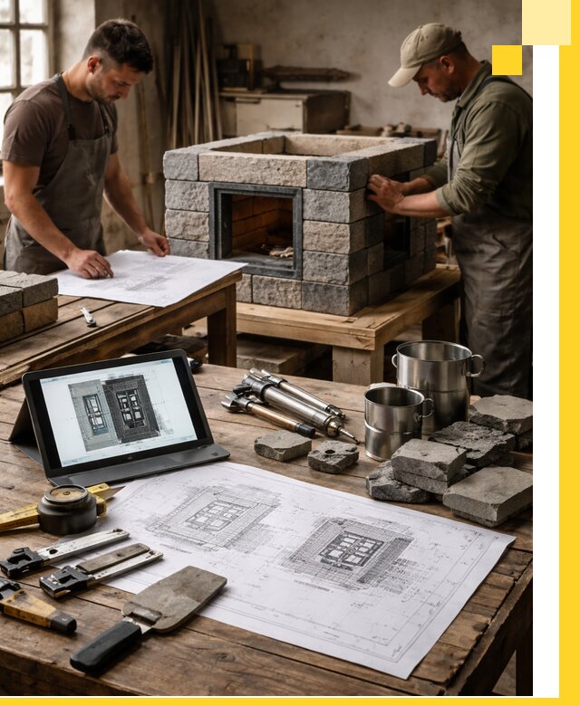 Разработка проектов печей с согласованием и монтажом в Ревде