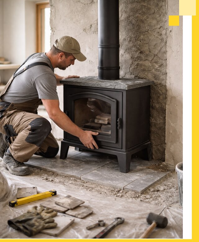 Профессиональный монтаж печей и каминов в Ревде под ключ