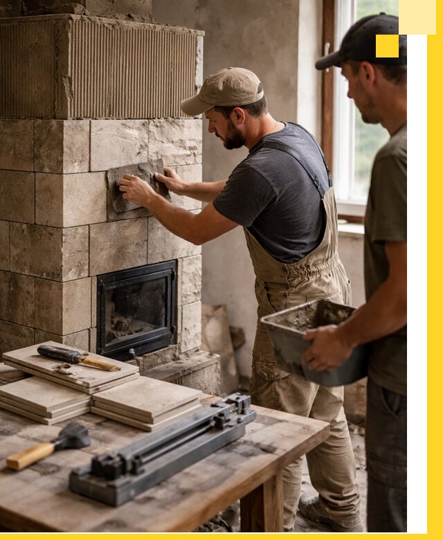 Профессиональная облицовка печей в Ревде: керамика и камень