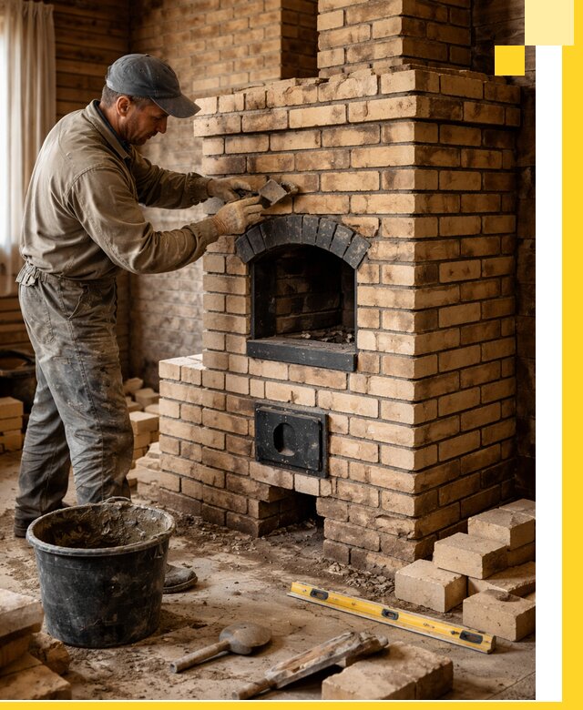 Кирпичные печи под ключ в Ревде: проектирование и кладка