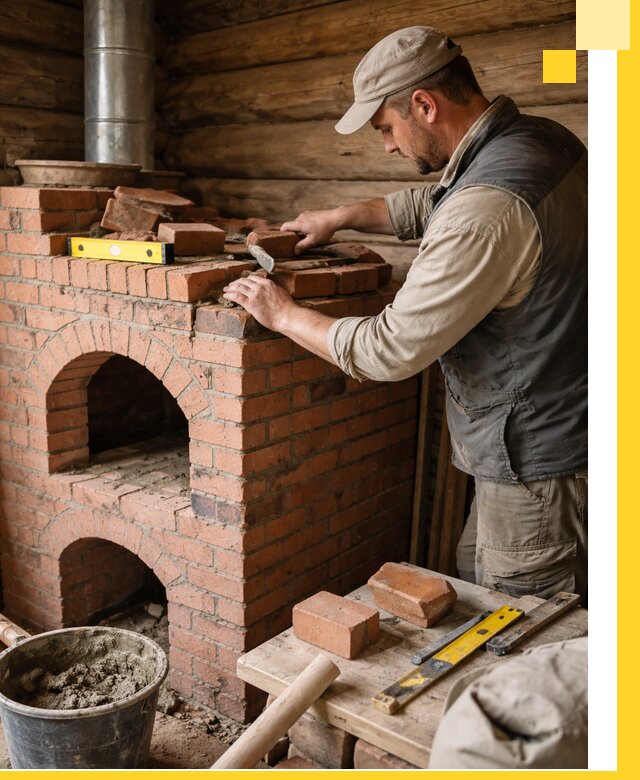 Изготовление и установка русских печей в Ревде под ключ