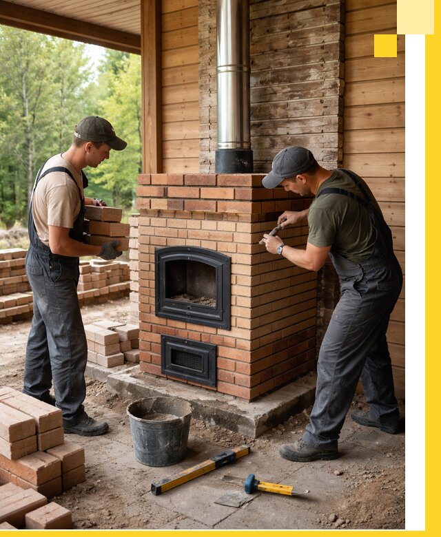 Производство и установка дачных печей под ключ в Ревде