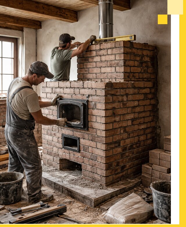 Печи для загородного дома под ключ в Ревде — монтаж и сервис