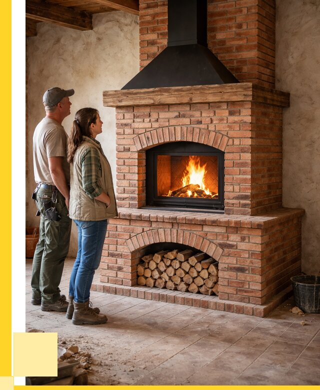 Печи камины из кирпича в Ревде от 126948 р. | ЭриданРвд