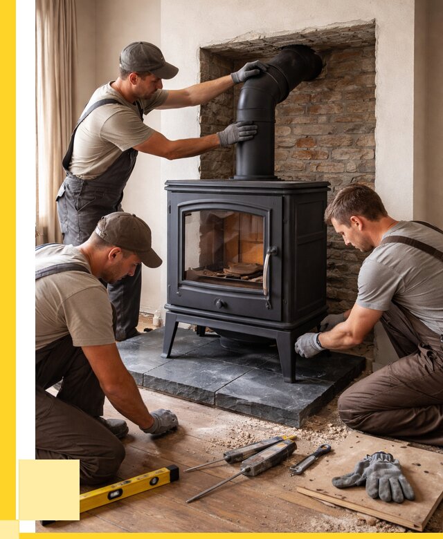 Монтаж печи камина в частном доме в Ревде от 26448 р. | ЭриданРвд