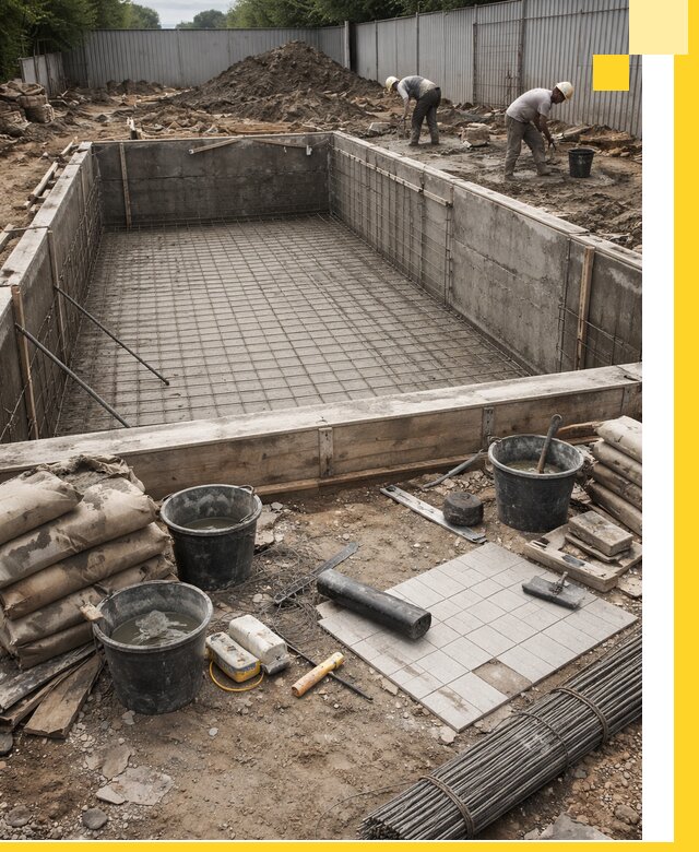 Строительство бассейнов под ключ в Ревде, дизайн и монтаж