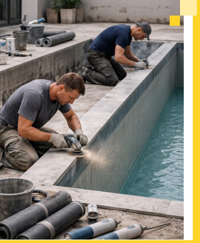 Профессиональный ремонт бассейнов под ключ в Ревде