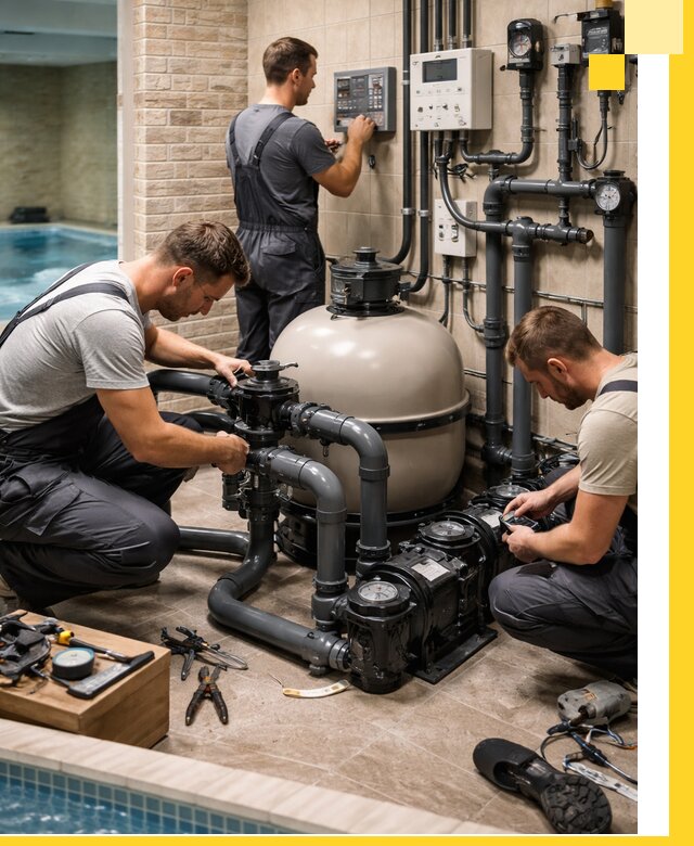 Комплексное оборудование для бассейнов под ключ в Ревде