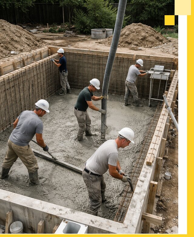 Строительство бетонных бассейнов под ключ в Ревде