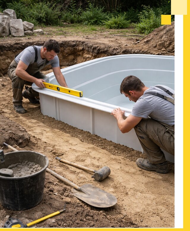Производство и установка пластиковых бассейнов в Ревде под ключ