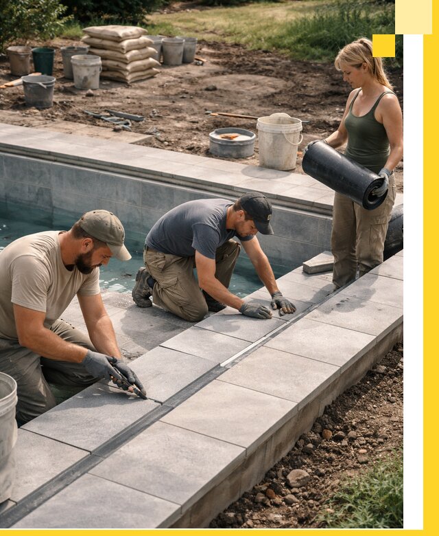 Строительство и монтаж уличных бассейнов под ключ в Ревде