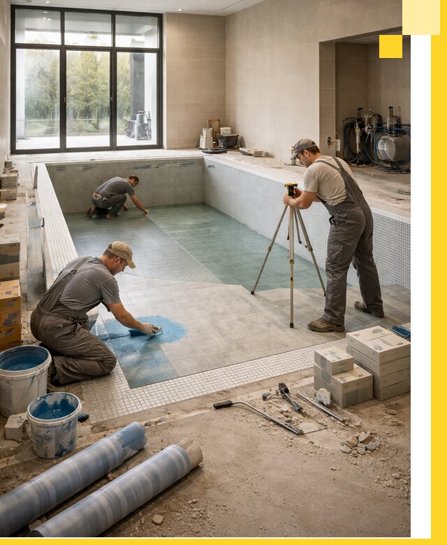 Проект и строительство закрытых бассейнов в Ревде под ключ