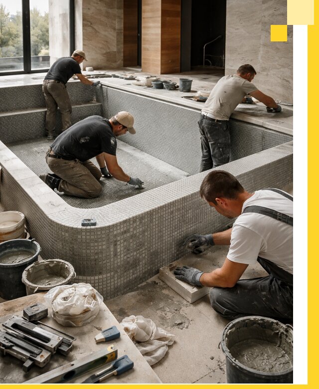 Строительство и установка СПА бассейнов под ключ в Ревде