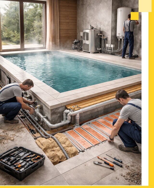 Проектирование и строительство тёплых бассейнов в Ревде