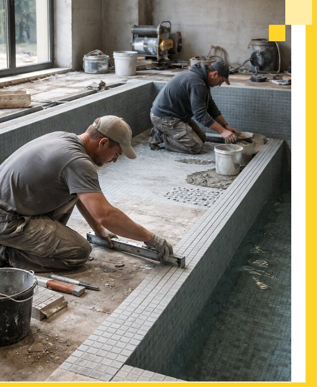 Строительство бассейна в частном доме в Ревде под ключ