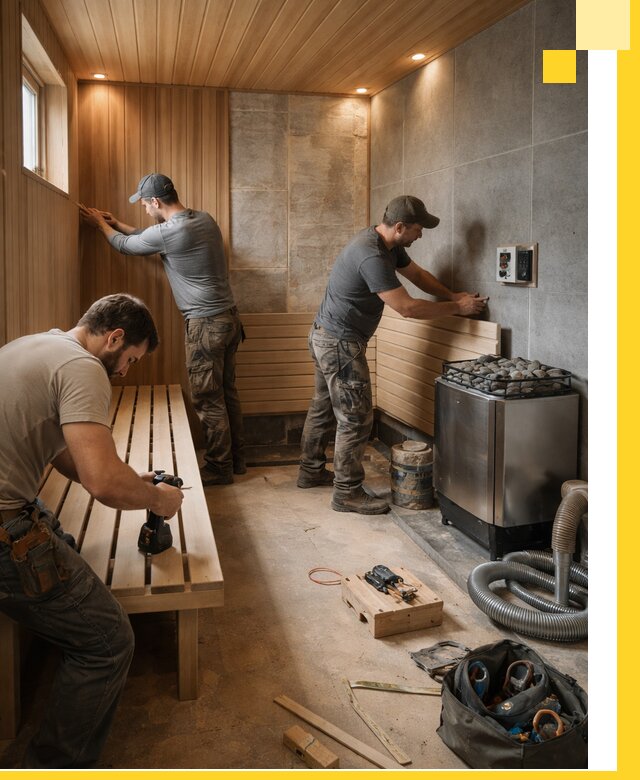 Сауны под ключ в Ревде, проектирование, строительство, отделка
