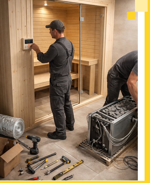 Поставка, установка и монтаж электрических саун в Ревде