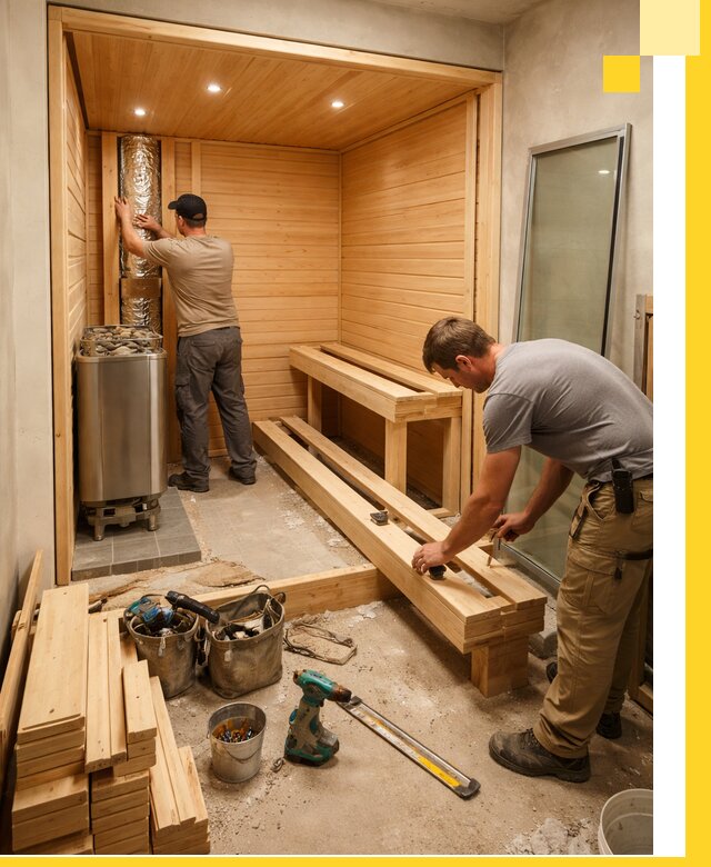 Проектирование и установка домашних саун под ключ в Ревде