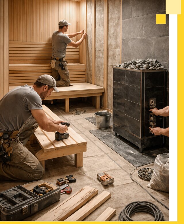 Дизайн и строительство интерьерных саун под ключ в Ревде