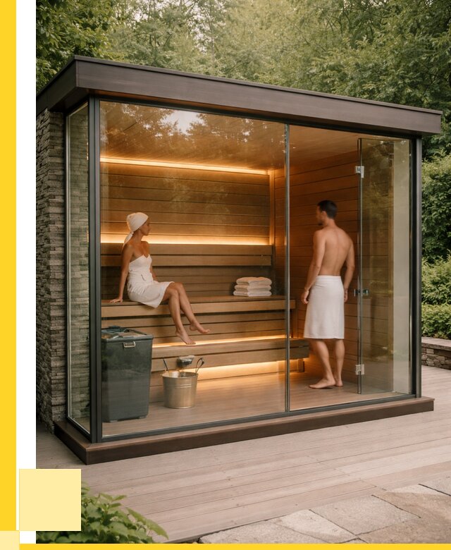 Сауна стеклянная и двери для сауны в Ревде от 264475 р. | ЭриданРвд