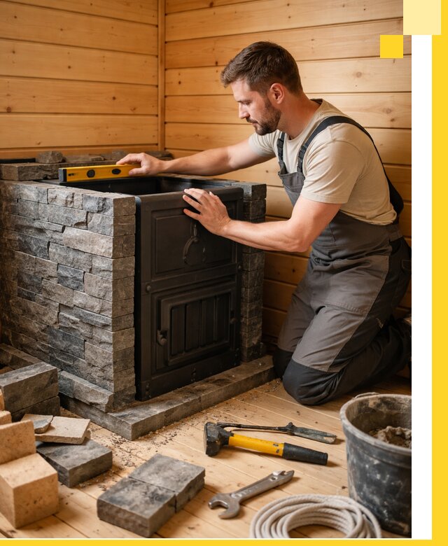 Производство и установка печей для саун под ключ в Ревде