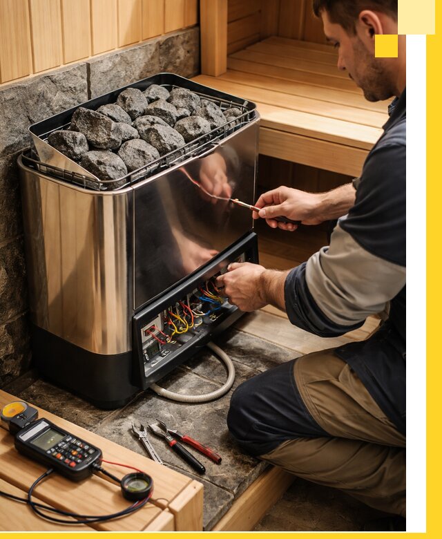 Продажа и установка электрокаменок для саун в Ревде