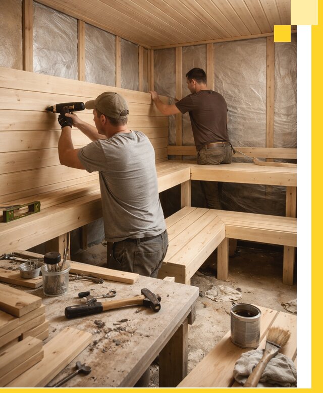 Профессиональная отделка бань и саун под ключ в Ревде