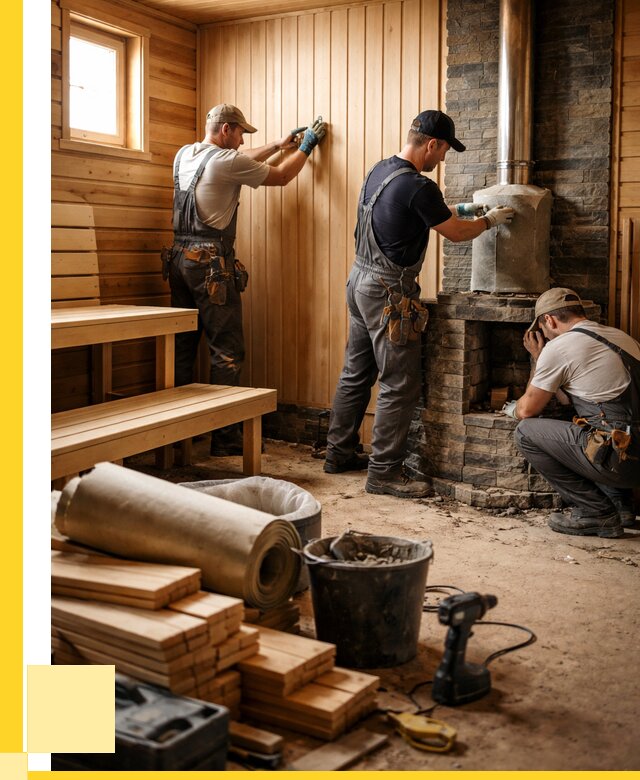 Ремонт бань под ключ в Ревде от 47606 р. | ЭриданРвд