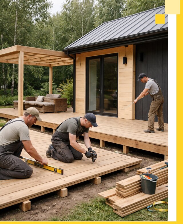 Строительство бань с террасой и бассейном под ключ в Ревде