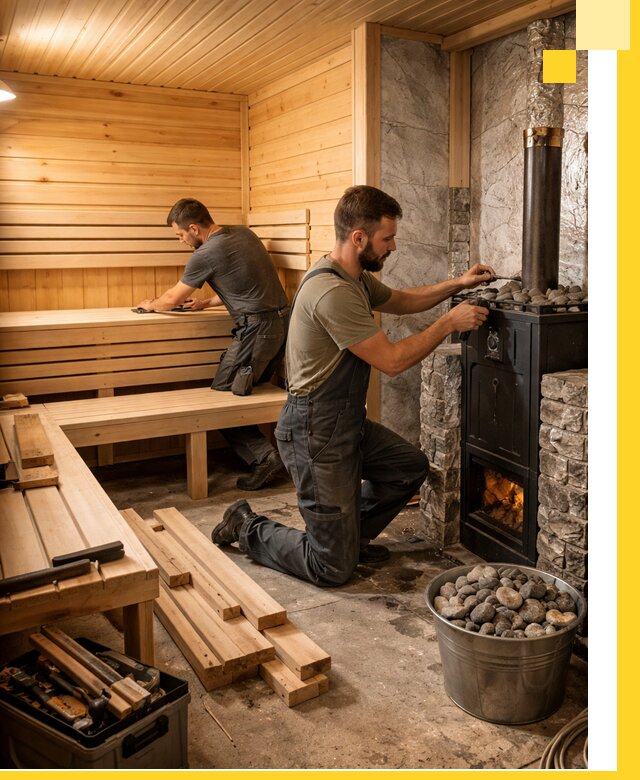 Дизайн и строительство интерьеров бань под ключ в Ревде