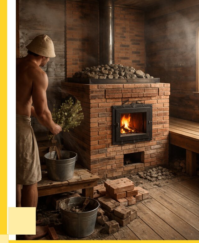 Кирпичные банные печи в Ревде от 95211 р. | ЭриданРвд