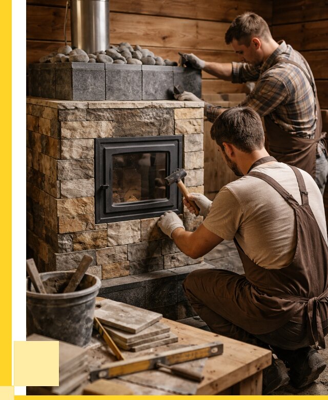 Облицовка банной печи в Ревде от 15869 р. | ЭриданРвд