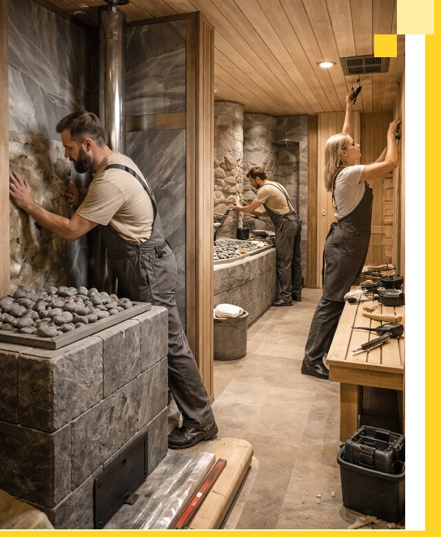 Строительство бань и SPA процедур в Ревде под ключ и отделкой