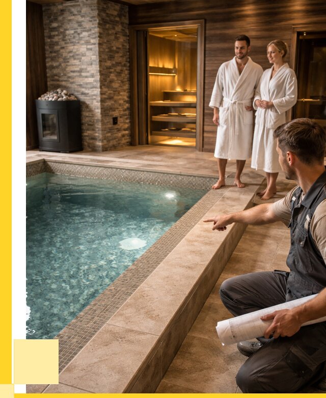 Проект бани с бассейном под ключ в Ревде от 68764 р. | ЭриданРвд