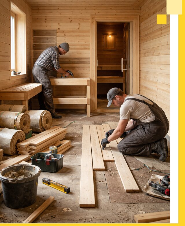 Индивидуальный проект бани с комнатой отдыха под ключ в Ревде