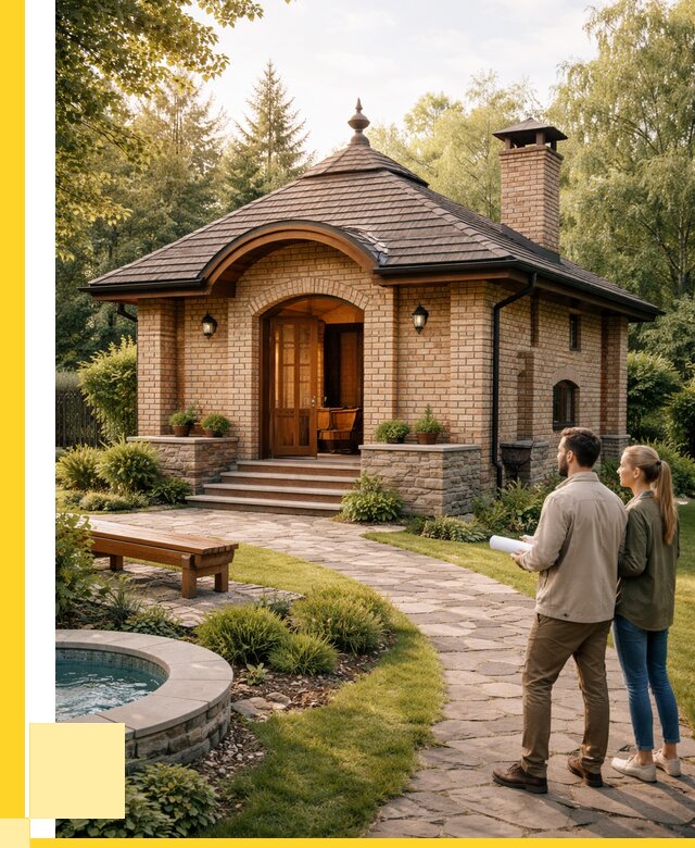 Проект кирпичной бани в Ревде от 31737 р. | ЭриданРвд