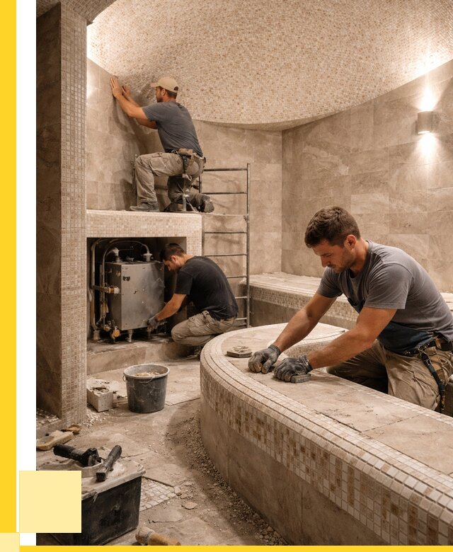 Монтаж хамамов под ключ в Ревде от 264475 р. ЭриданРвд