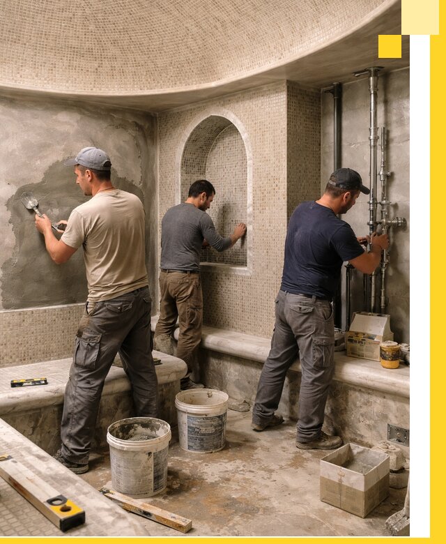 Профессиональный монтаж хамамов под ключ в Ревде с гарантией