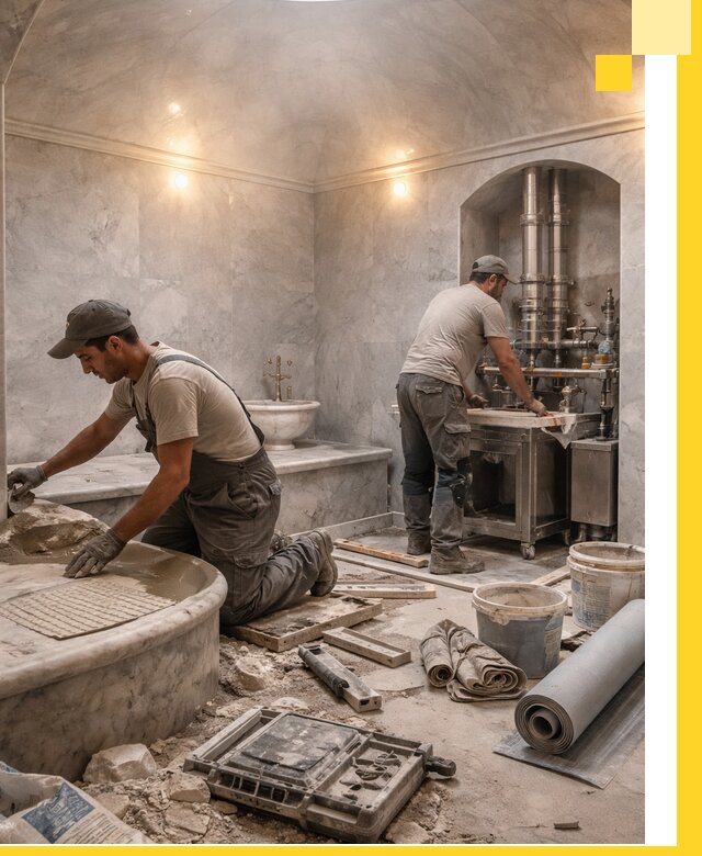 Строительство турецких бань хаммам под ключ в Ревде