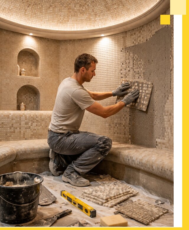 Устройство и монтаж домашнего хамама под ключ в Ревде