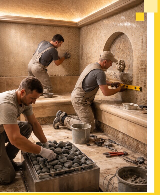 Проектирование и строительство хамама и сауны в Ревде