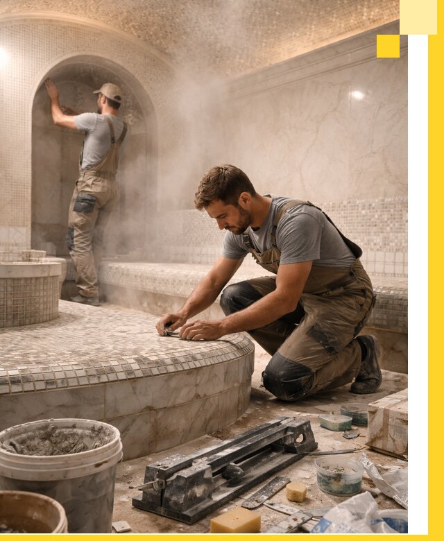 Профессиональный дизайн хамама и SPA под ключ в Ревде