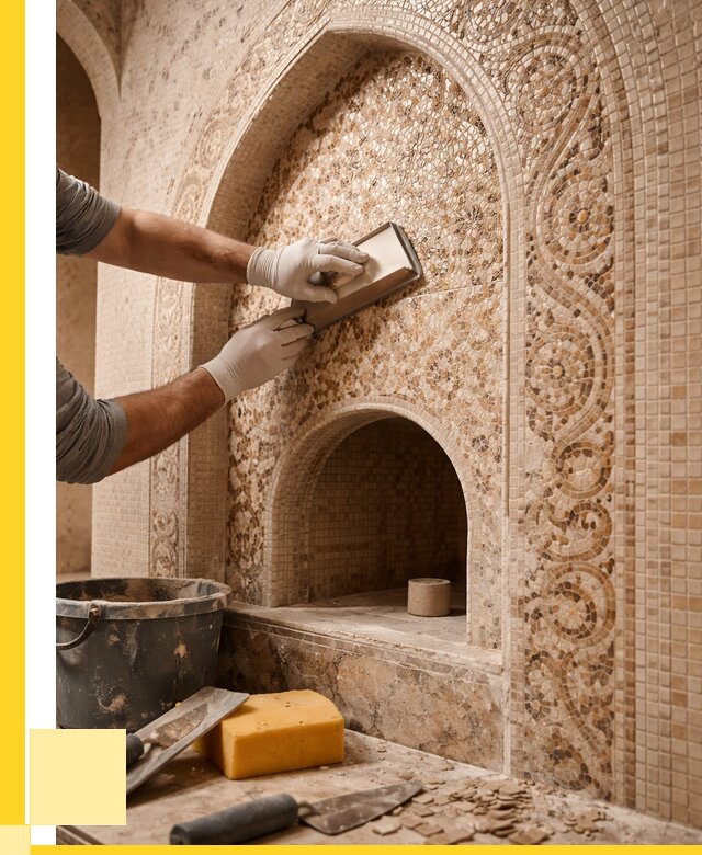 Мозаика для хамама в Ревде под ключ от 5290 р. | ЭриданРвд