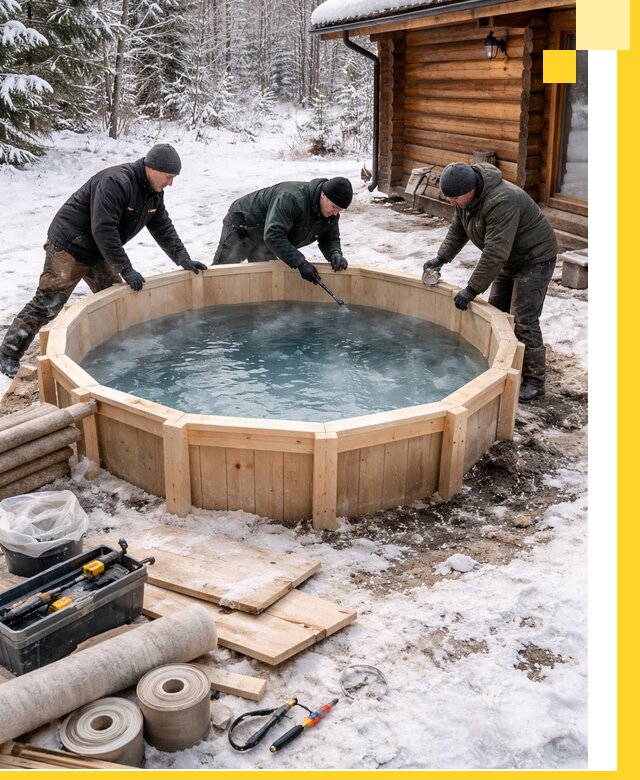 Изготовление и установка ледяных купелей под ключ в Ревде